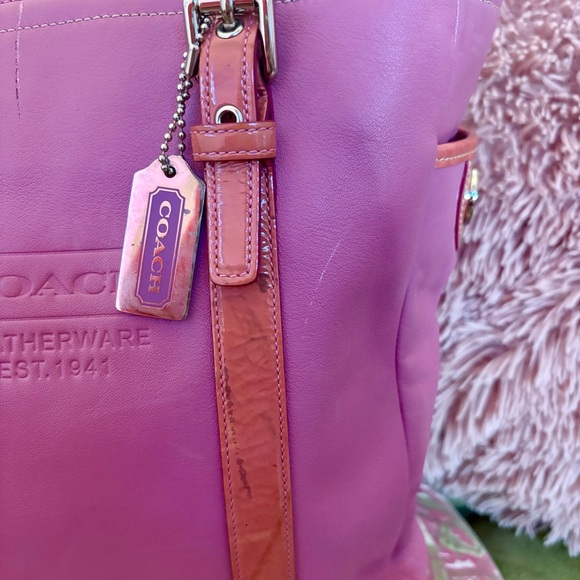 Coach Pink Tote Bag - Picture 3 of 11